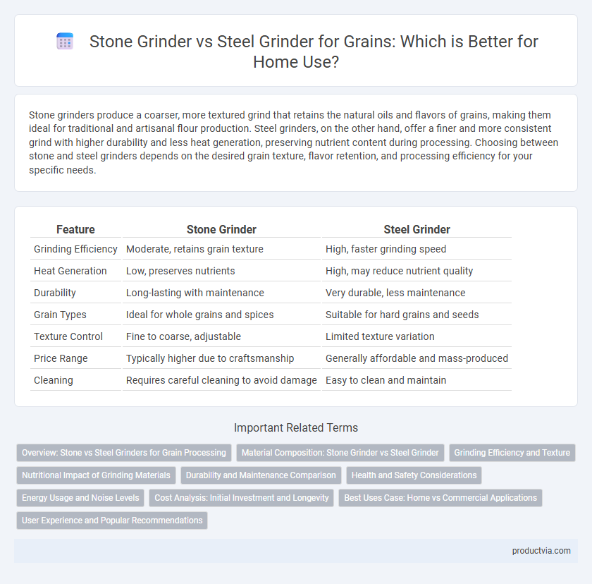 Stone Grinder vs Steel Grinder for Grains: Which is Better for Home Use?