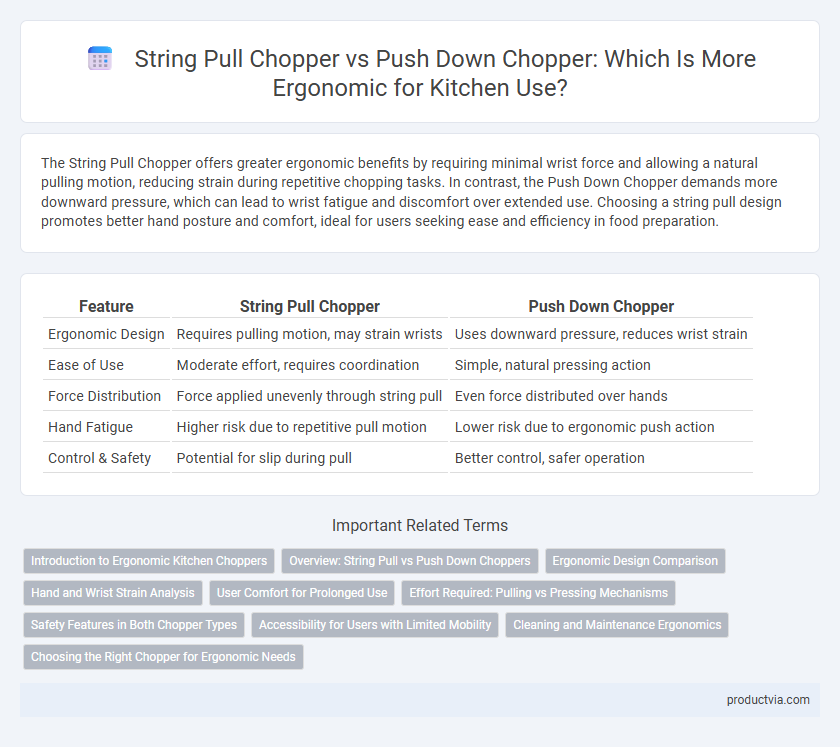String Pull Chopper vs Push Down Chopper: Which Is More Ergonomic for Kitchen Use?