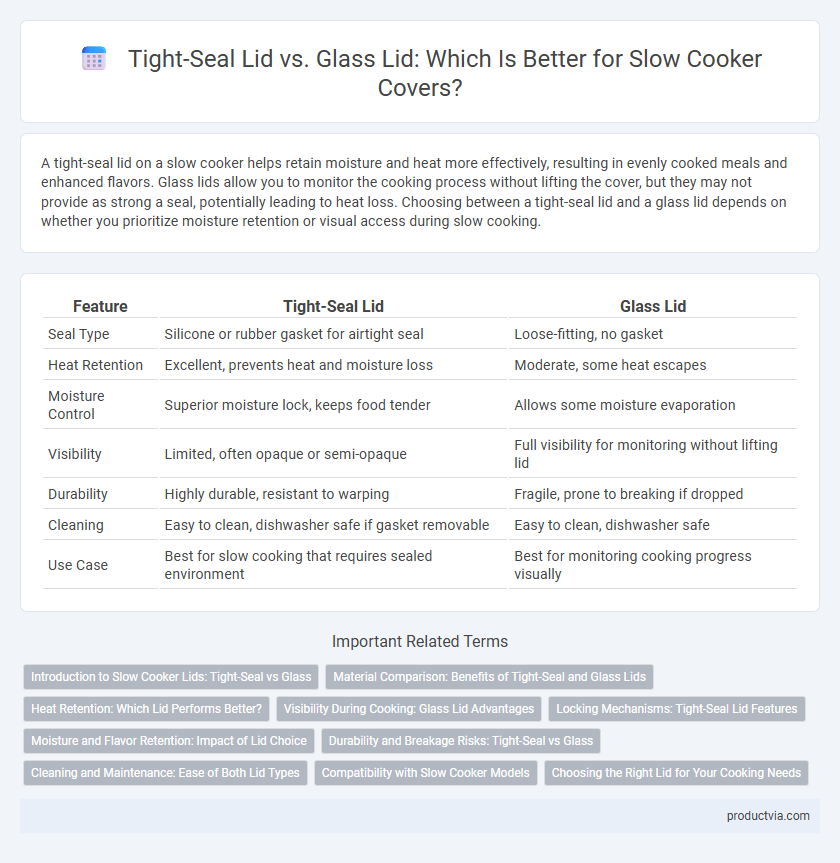 Tight-Seal Lid vs. Glass Lid: Which Is Better for Slow Cooker Covers?