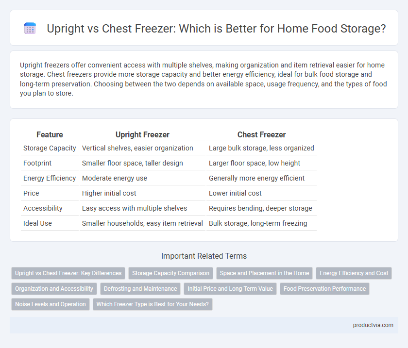 Upright vs Chest Freezer: Which is Better for Home Food Storage?