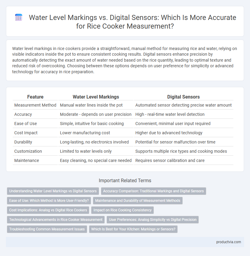 Water Level Markings vs. Digital Sensors: Which Is More Accurate for Rice Cooker Measurement?