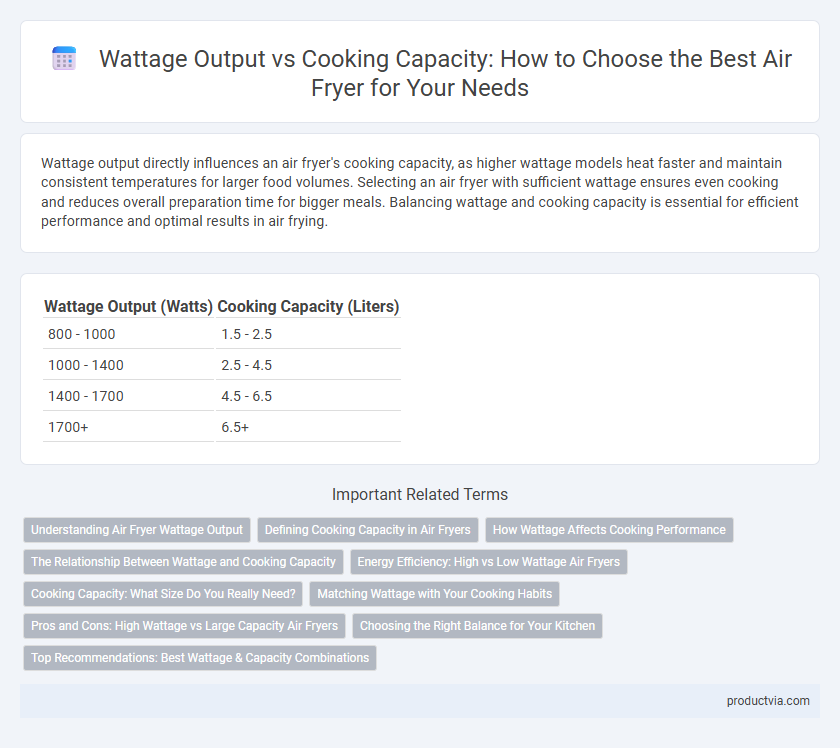 Wattage Output vs Cooking Capacity: How to Choose the Best Air Fryer for Your Needs