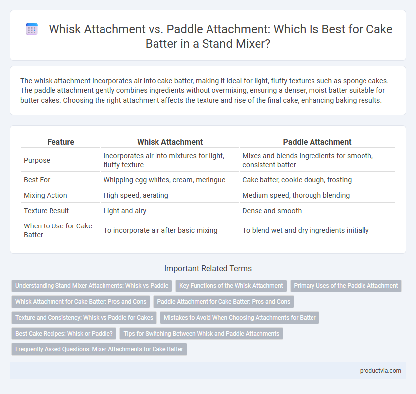 Whisk Attachment vs. Paddle Attachment: Which Is Best for Cake Batter in a Stand Mixer?