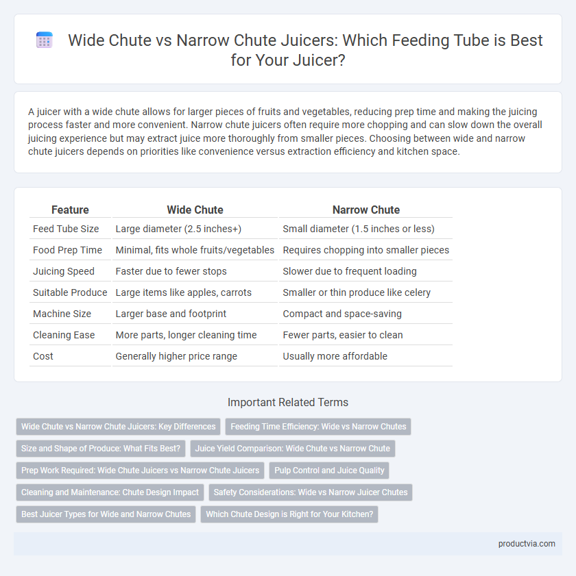 Wide Chute vs Narrow Chute Juicers: Which Feeding Tube is Best for Your Juicer?