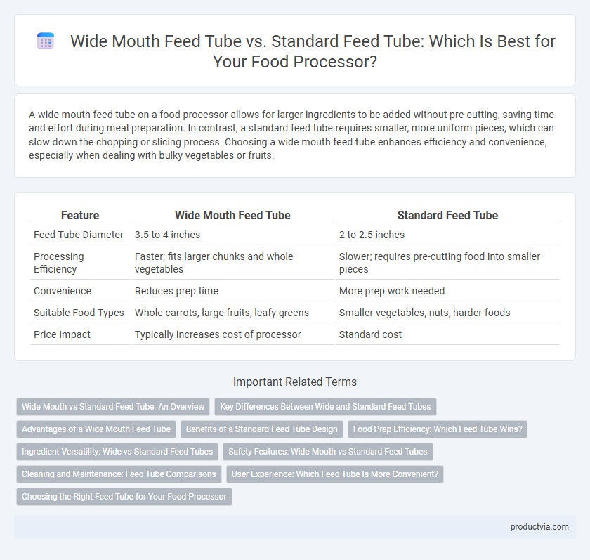 Wide Mouth Feed Tube vs. Standard Feed Tube: Which Is Best for Your Food Processor?