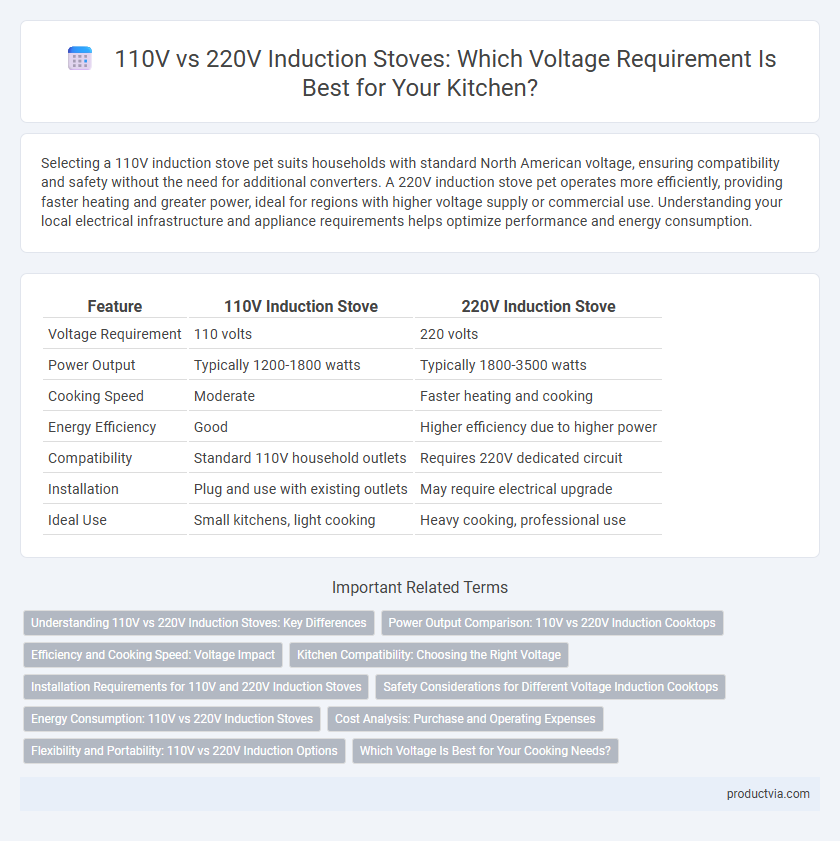 110V vs 220V Induction Stoves: Which Voltage Requirement Is Best for Your Kitchen?