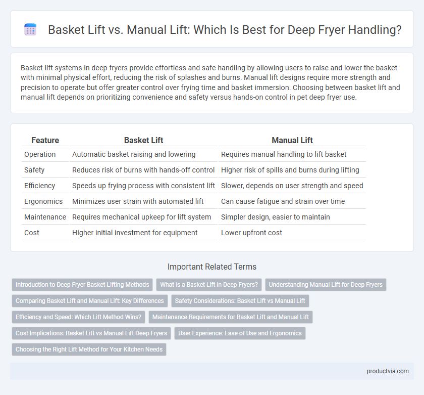Basket Lift vs. Manual Lift: Which Is Best for Deep Fryer Handling?