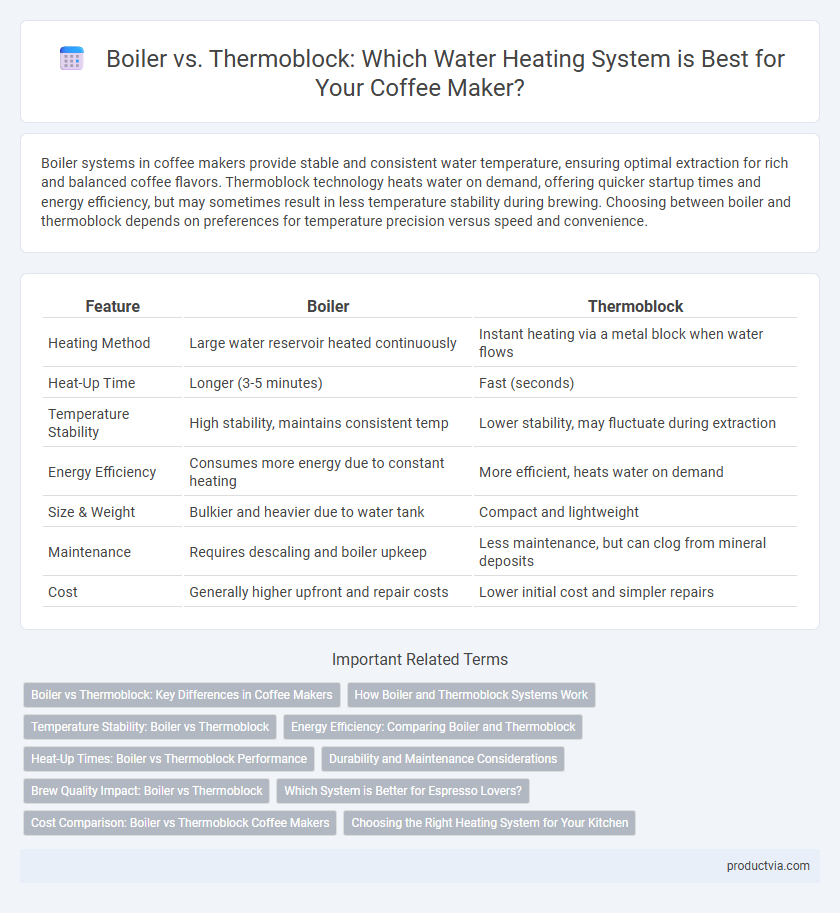 Boiler vs. Thermoblock: Which Water Heating System is Best for Your Coffee Maker?