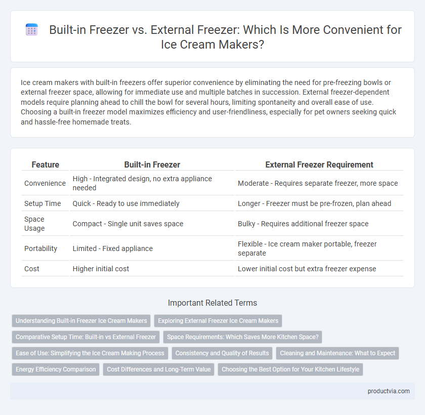 Built-in Freezer vs. External Freezer: Which Is More Convenient for Ice Cream Makers?