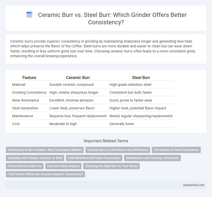 Ceramic Burr vs. Steel Burr: Which Grinder Offers Better Consistency?