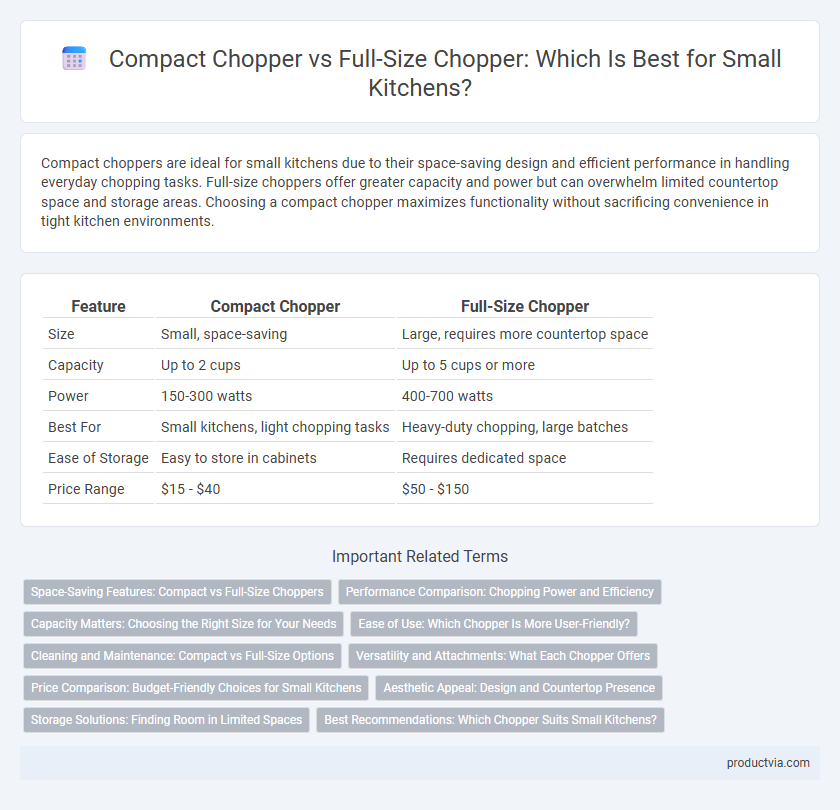 Compact Chopper vs Full-Size Chopper: Which Is Best for Small Kitchens?