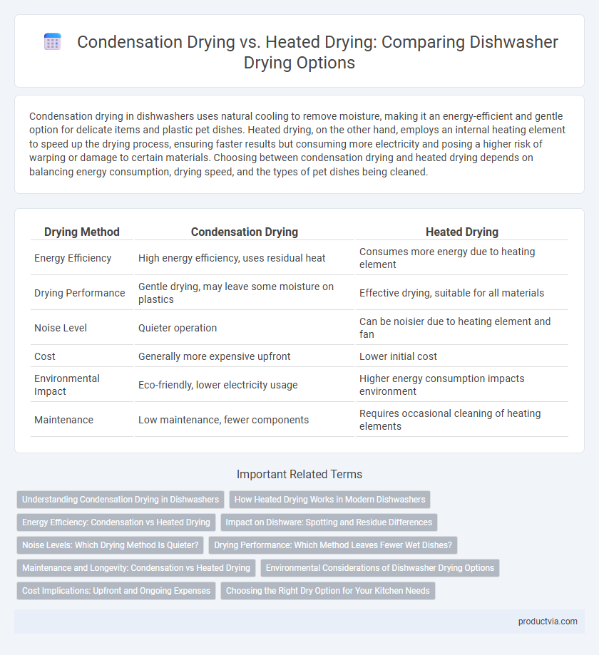 Condensation Drying vs. Heated Drying: Comparing Dishwasher Drying Options