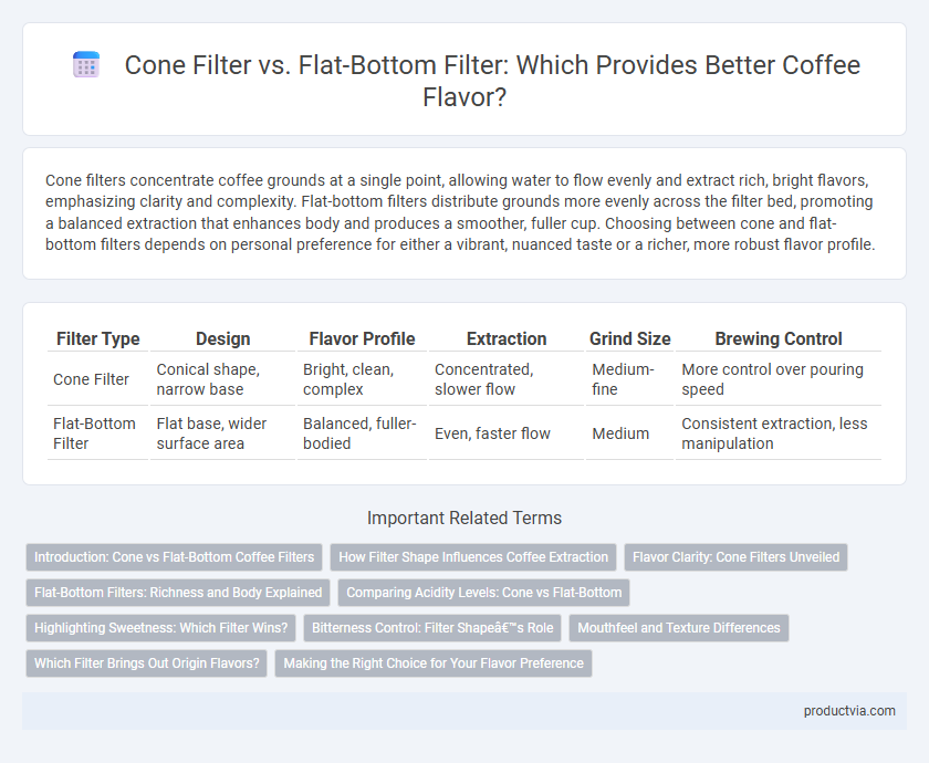 Cone Filter vs. Flat-Bottom Filter: Which Provides Better Coffee Flavor?