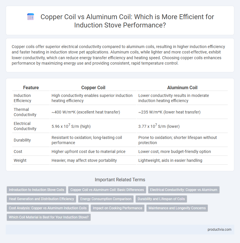 Copper Coil vs Aluminum Coil: Which is More Efficient for Induction Stove Performance?