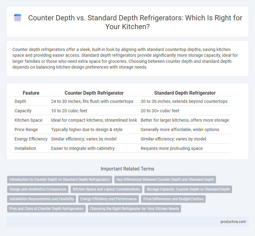 Counter Depth vs. Standard Depth Refrigerators: Which Is Right for Your Kitchen?