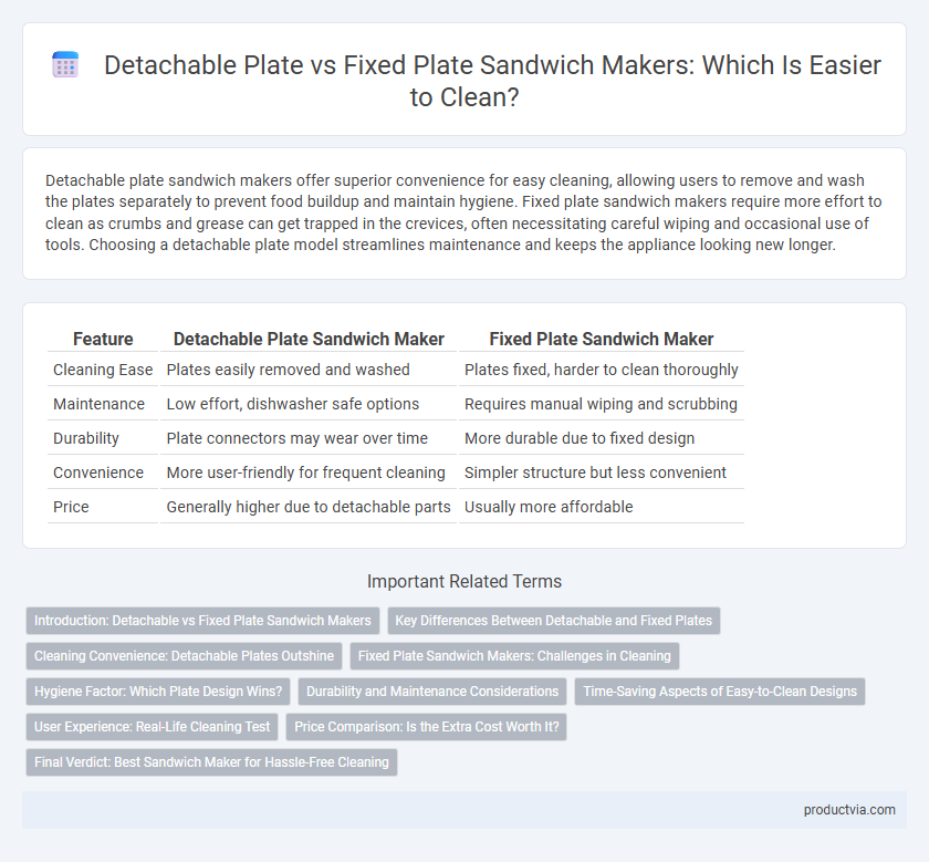 Detachable Plate vs Fixed Plate Sandwich Makers: Which Is Easier to Clean?