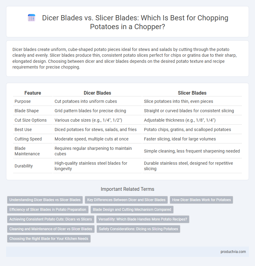 Dicer Blades vs. Slicer Blades: Which Is Best for Chopping Potatoes in a Chopper?