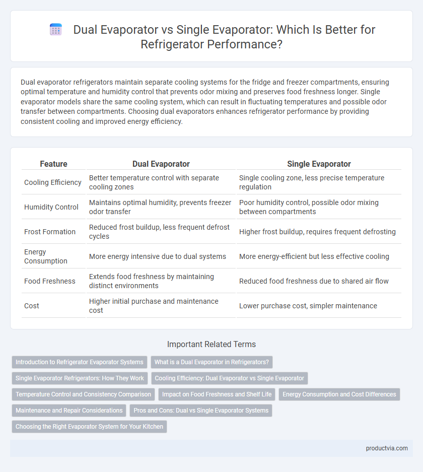Dual Evaporator vs Single Evaporator: Which Is Better for Refrigerator Performance?