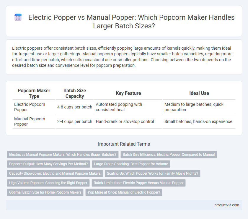 Electric Popper vs Manual Popper: Which Popcorn Maker Handles Larger Batch Sizes?