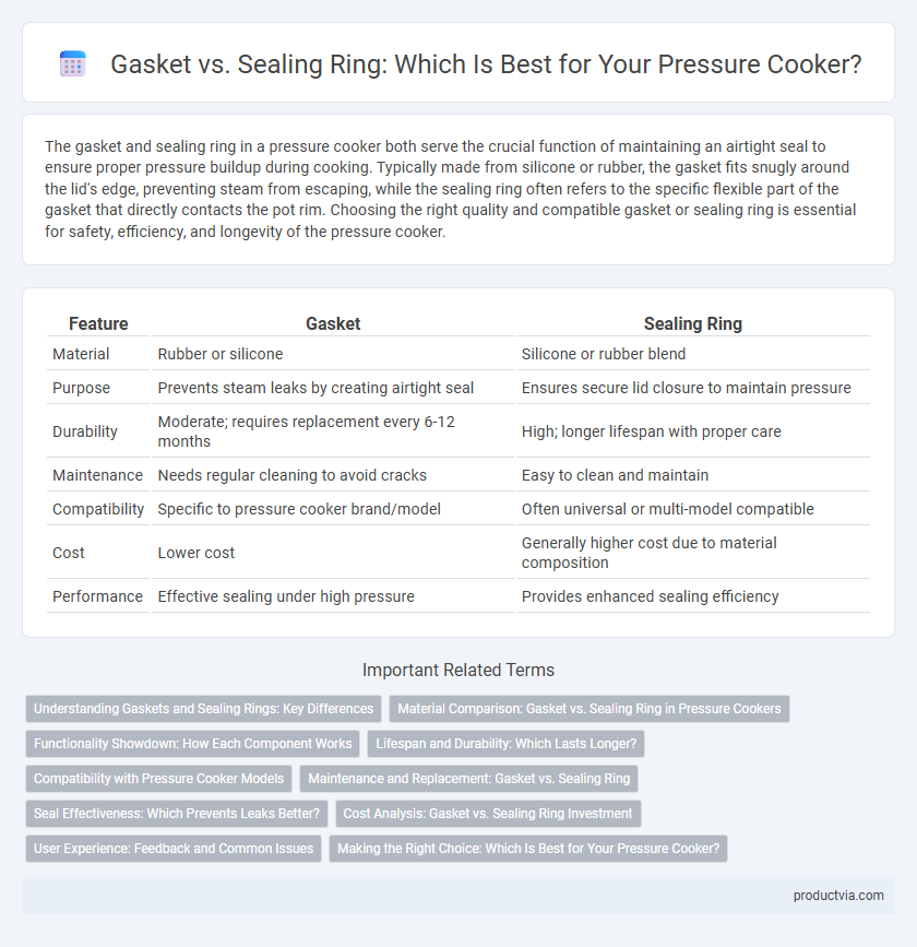 Gasket vs. Sealing Ring: Which Is Best for Your Pressure Cooker?