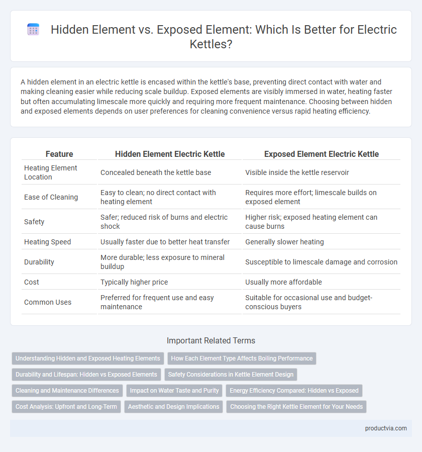 Hidden Element vs. Exposed Element: Which Is Better for Electric Kettles?