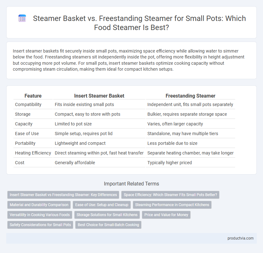 Steamer Basket vs. Freestanding Steamer for Small Pots: Which Food Steamer Is Best?