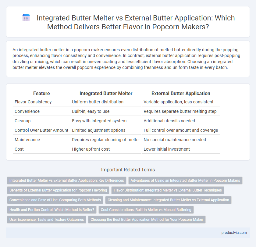 Integrated Butter Melter vs External Butter Application: Which Method Delivers Better Flavor in Popcorn Makers?