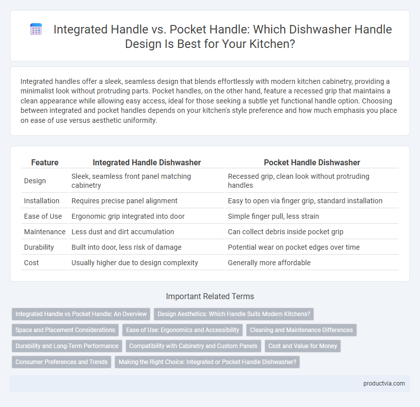 Integrated Handle vs. Pocket Handle: Which Dishwasher Handle Design Is Best for Your Kitchen?
