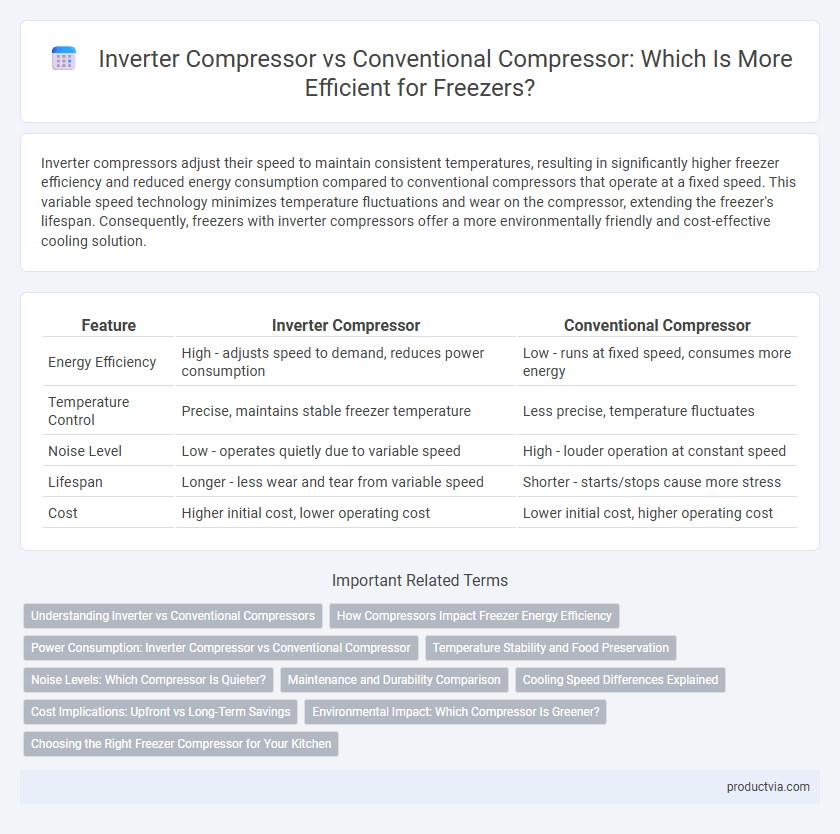 Inverter Compressor vs Conventional Compressor: Which Is More Efficient for Freezers?