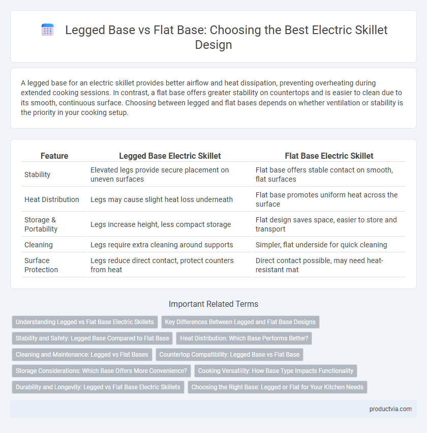 Legged Base vs Flat Base: Choosing the Best Electric Skillet Design