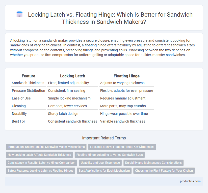 Locking Latch vs. Floating Hinge: Which Is Better for Sandwich Thickness in Sandwich Makers?
