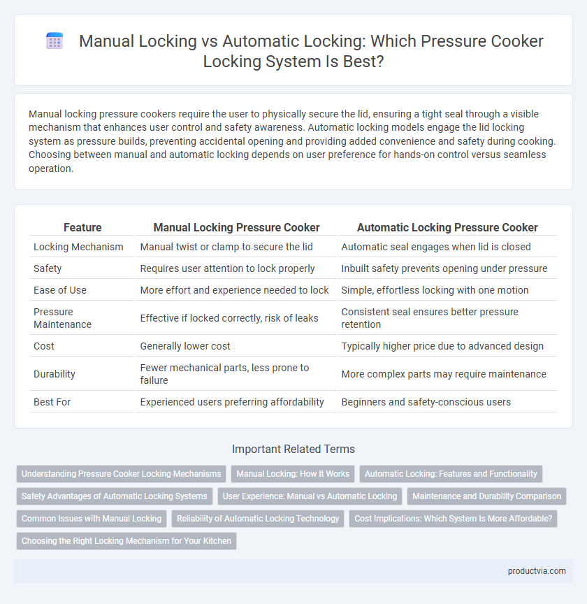 Manual Locking vs Automatic Locking: Which Pressure Cooker Locking System Is Best?