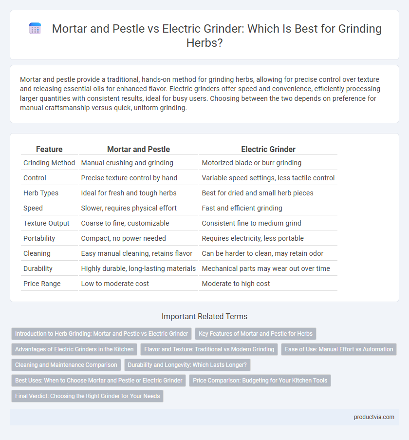 Mortar and Pestle vs Electric Grinder: Which Is Best for Grinding Herbs?