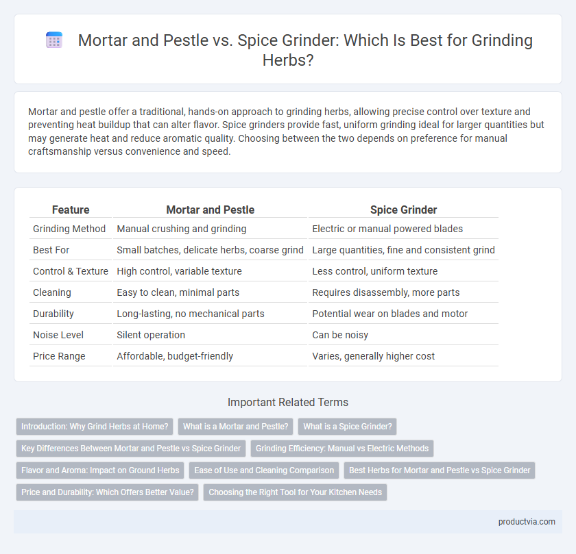 Mortar and Pestle vs. Spice Grinder: Which Is Best for Grinding Herbs?