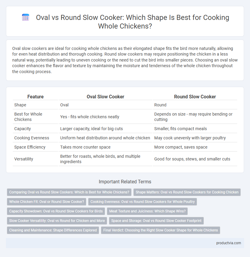 Oval vs Round Slow Cooker: Which Shape Is Best for Cooking Whole Chickens?