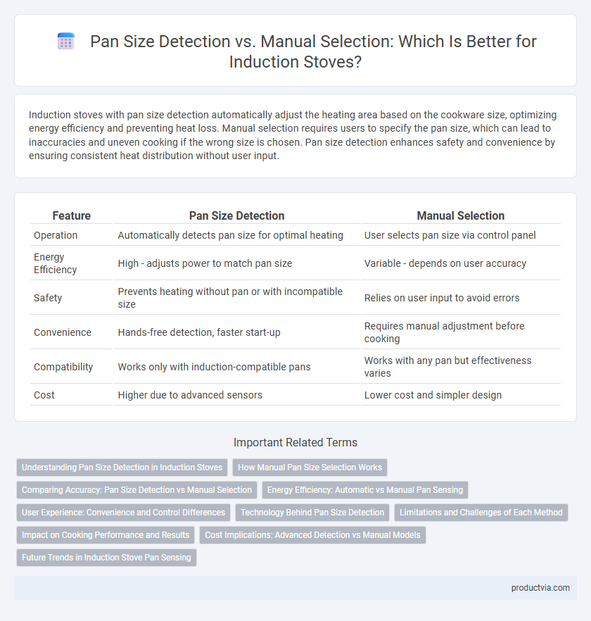 Pan Size Detection vs. Manual Selection: Which Is Better for Induction Stoves?