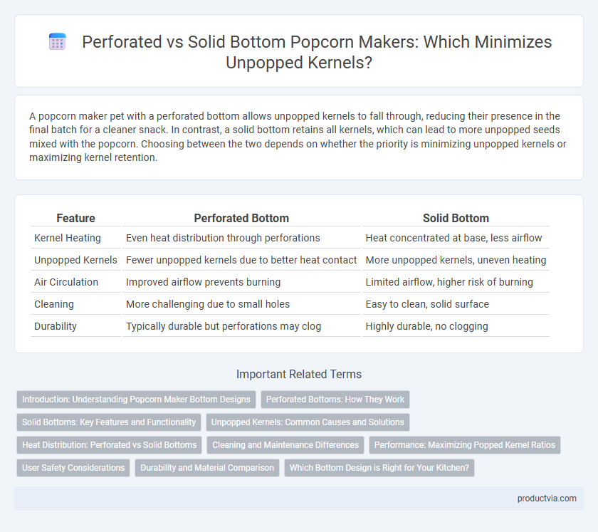 Perforated vs Solid Bottom Popcorn Makers: Which Minimizes Unpopped Kernels?