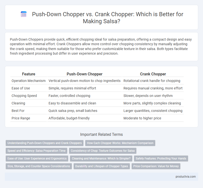 Push-Down Chopper vs. Crank Chopper: Which is Better for Making Salsa?