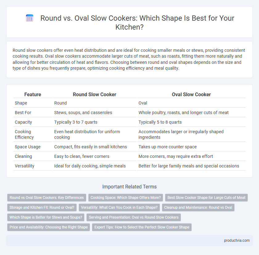 Round vs. Oval Slow Cookers: Which Shape Is Best for Your Kitchen?