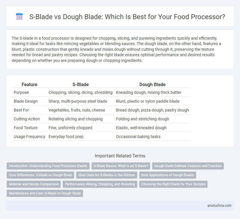 S-Blade vs Dough Blade: Which Is Best for Your Food Processor?