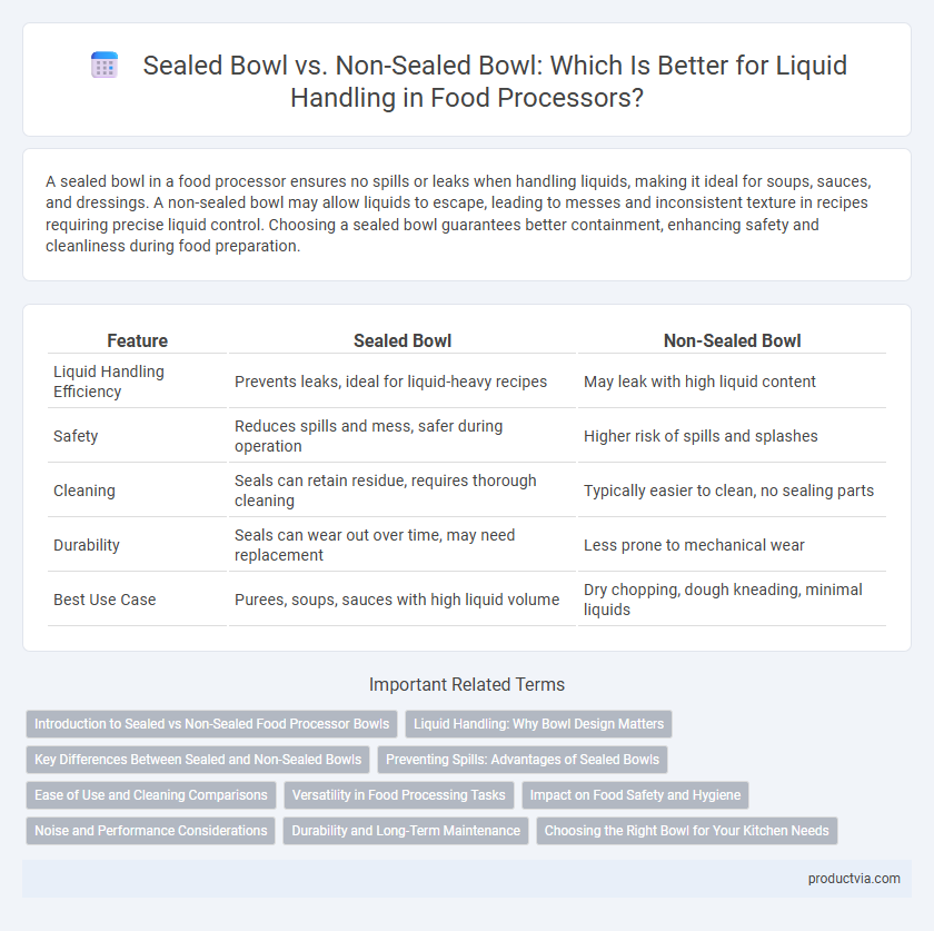 Sealed Bowl vs. Non-Sealed Bowl: Which Is Better for Liquid Handling in Food Processors?