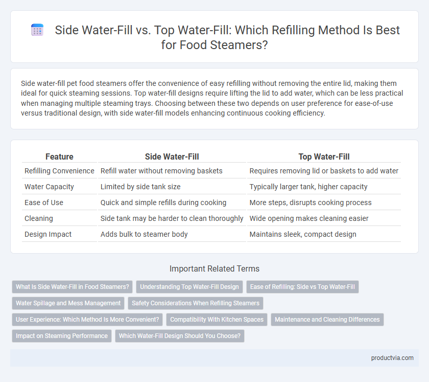 Side Water-Fill vs. Top Water-Fill: Which Refilling Method Is Best for Food Steamers?