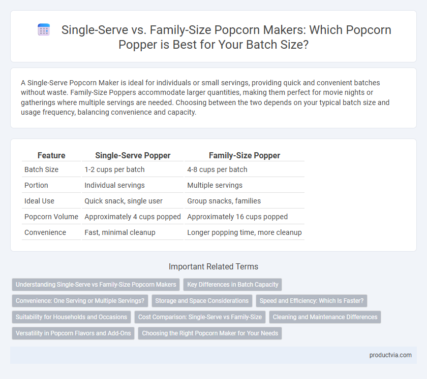 Single-Serve vs. Family-Size Popcorn Makers: Which Popcorn Popper is Best for Your Batch Size?