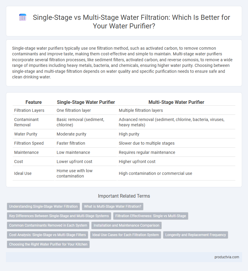 Single-Stage vs Multi-Stage Water Filtration: Which Is Better for Your Water Purifier?