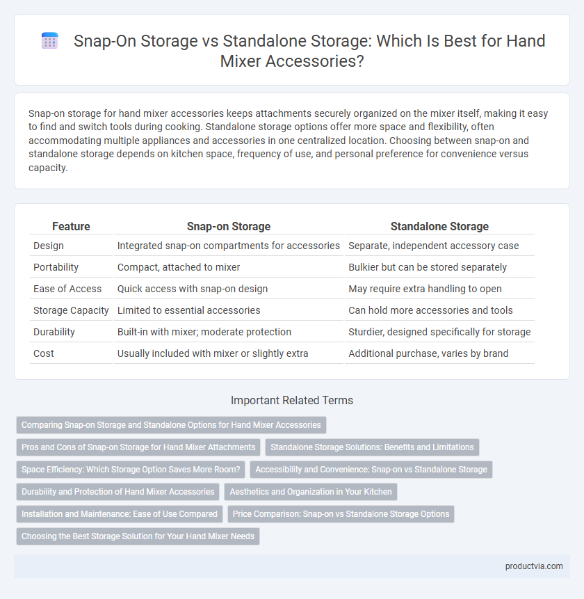Snap-On Storage vs Standalone Storage: Which Is Best for Hand Mixer Accessories?