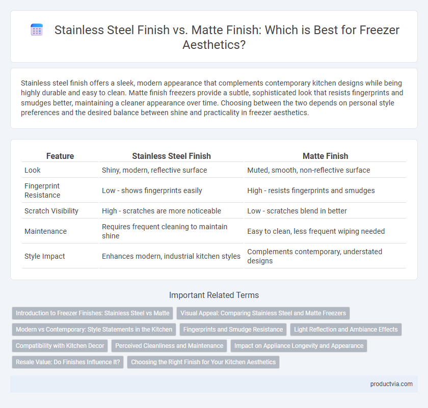 Stainless Steel Finish vs. Matte Finish: Which is Best for Freezer Aesthetics?