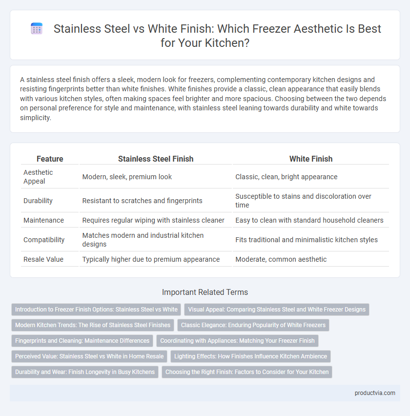 Stainless Steel vs White Finish: Which Freezer Aesthetic Is Best for Your Kitchen?