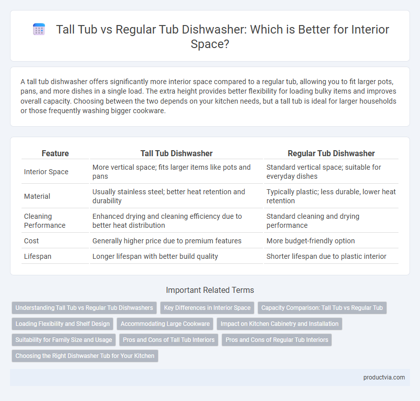 Tall Tub vs Regular Tub Dishwasher: Which is Better for Interior Space?
