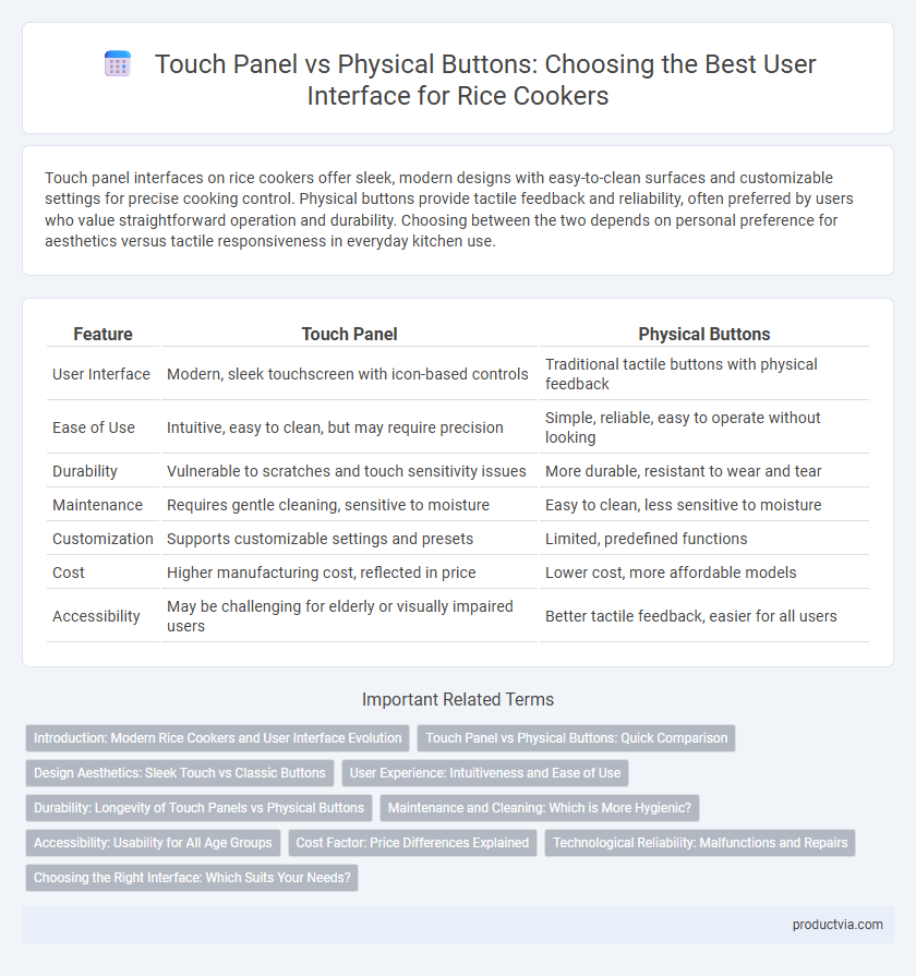 Touch Panel vs Physical Buttons: Choosing the Best User Interface for Rice Cookers