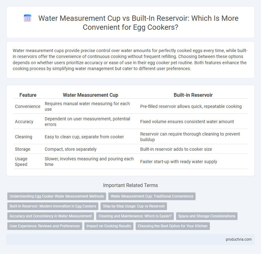 Water Measurement Cup vs Built-In Reservoir: Which Is More Convenient for Egg Cookers?